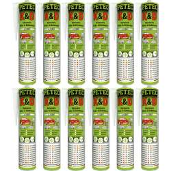 Petec 94530 - K&D Karosserie Klebe-&Dichtmasse wei 310 ml Kartusche - VPE Set - 12 Stck