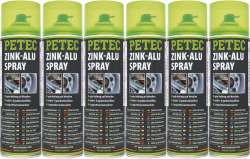 Petec 71050 - Zink-Alu-Spray Grundierung 500 ml Unterliegt Anhang II der Verordnung (EU) 2019/1148 -