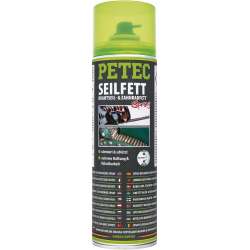 Petec 71650 - Seilfett, Drahtseil- & Zahnradfett Spray 500 ml