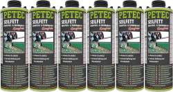 Petec 73610 - Seilfett, Drahtseil- & Zahnradfett Saugdose 1000 ml - VPE Set - 6 Stck