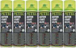 Petec 70450 - Motorstarthilfe Spray 500 ml - VPE Set - 6 Stck