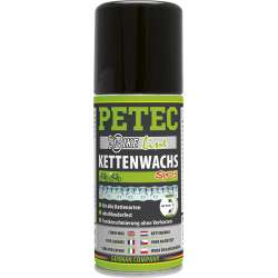 Petec 70520 - Kettenwachs Spray 100 ml Dry Lube zur Trockenschmierung