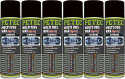 Petec 73460 - Multi UBS Wax schwarz Spray 500 ml - VPE Set - 6 Stck