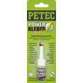 Petec 93410 - POWER KLEBER blitzschnell 10 g Flasche SB-Karte Sekundenklebstoff - VPE Set - 10 Stck