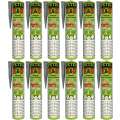 Petec 94630 - K&D Karosserie Klebe-&Dichtmasse grau 310 ml Kartusche - VPE Set - 12 Stck