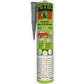 Petec 94630 - K&D Karosserie Klebe-&Dichtmasse grau 310 ml Kartusche - VPE Set - 12 Stck