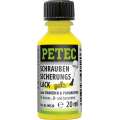 Petec 90120 - Schraubensicherungslack gelb 20 ml Pinselflasche